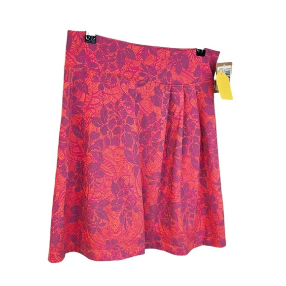 Title Nine Womens Breeze Skirt Size Small Coral Floral Mini - Picture 3 of 8
